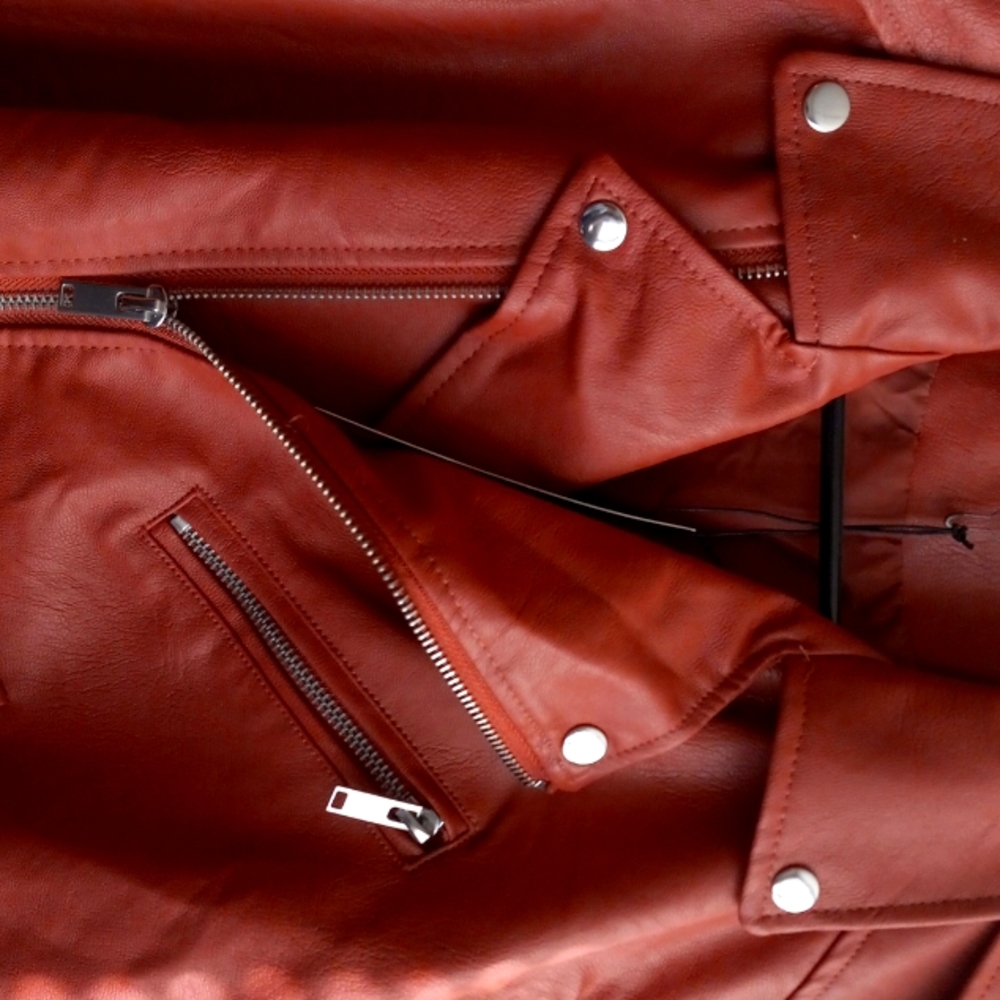 Leather look jacket